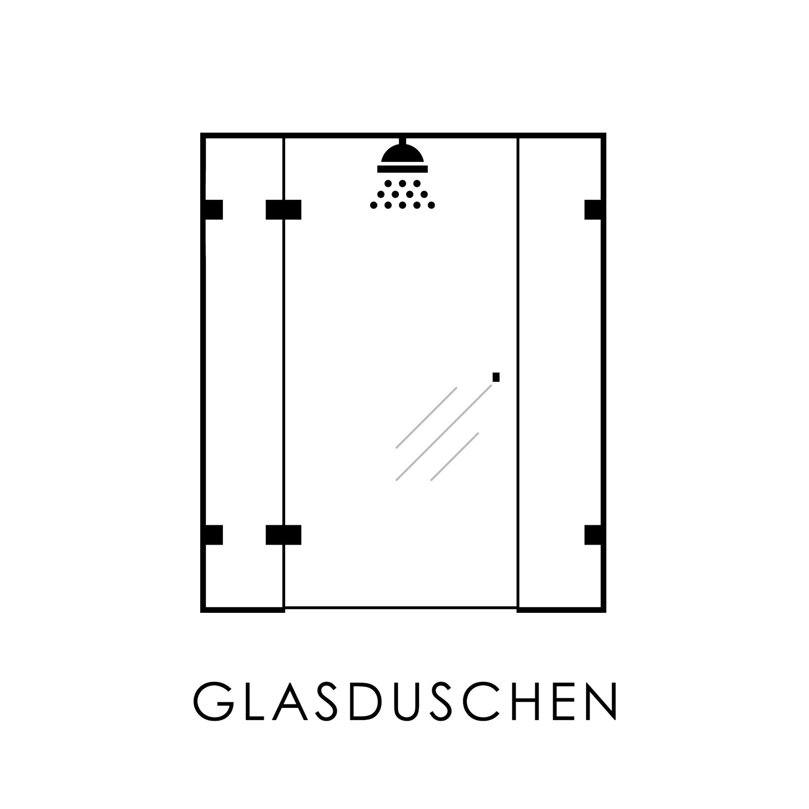 Glasduschen